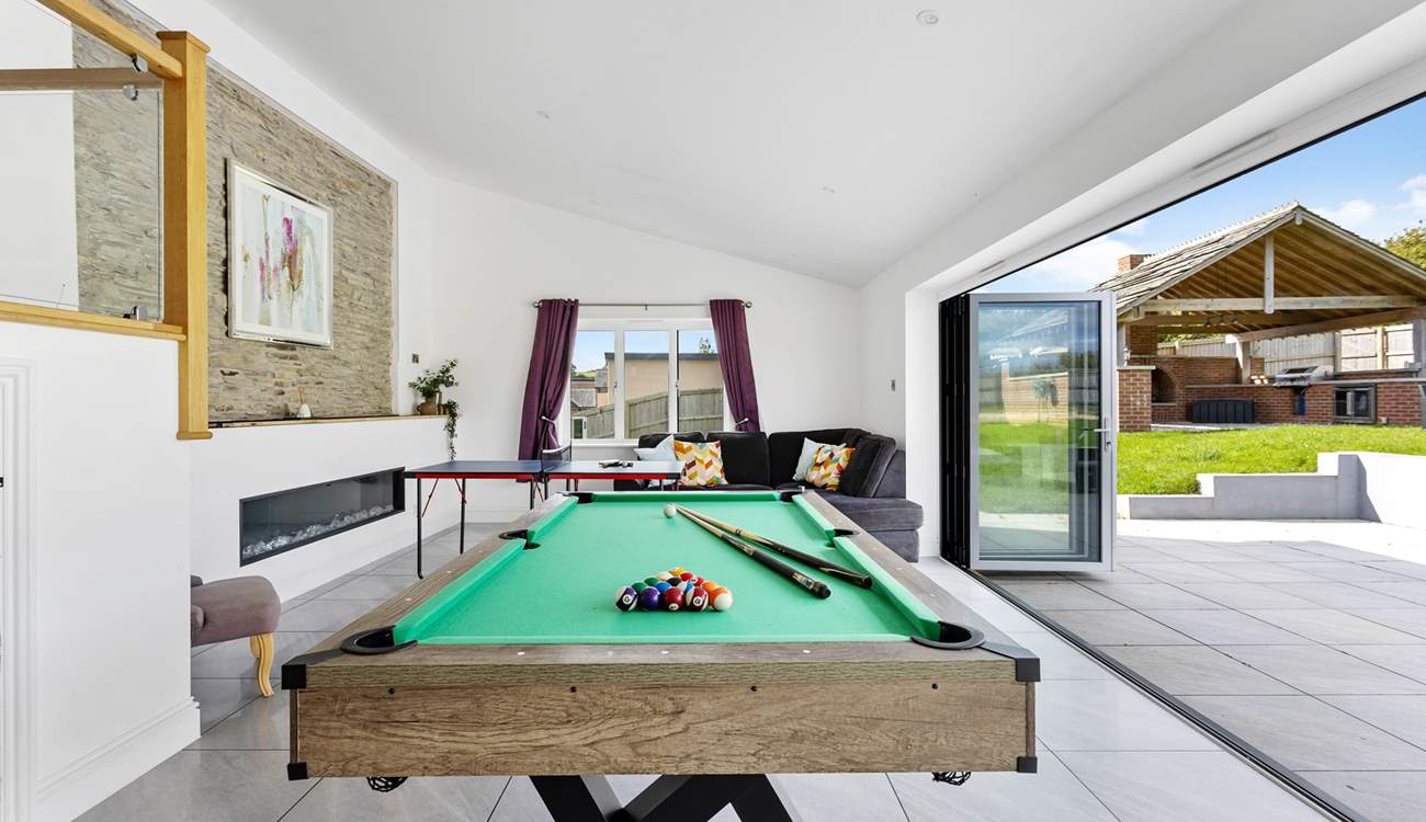 For those with a competitive edge, there's pool and table-tennis on offer.