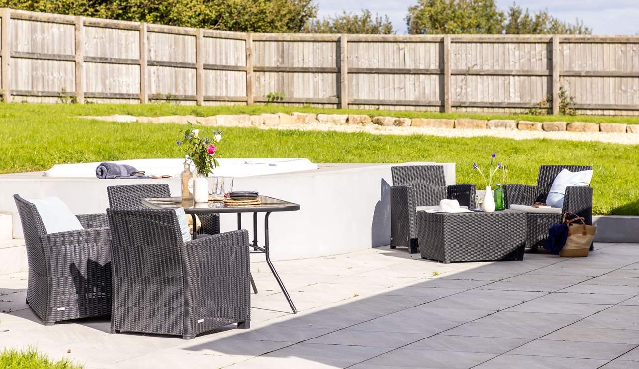 Plenty of places to sit out and relax.
