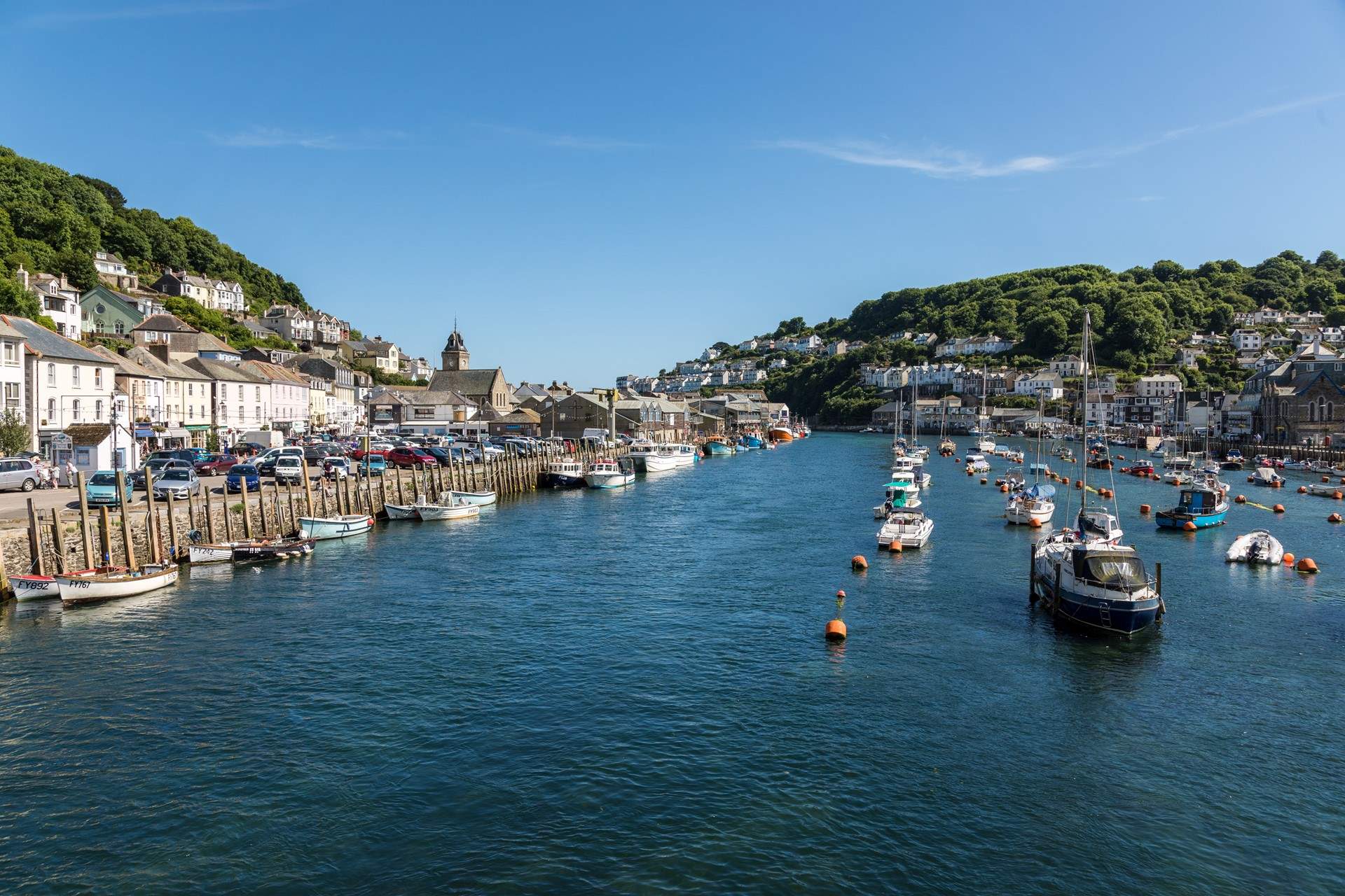 The traditional fishing town of Looe, filming location for the popular BBC One series 'Beyond Paradise', will tempt you to join a fishing trip, walk the coastal path to Polperro or have a Cornish ice cream.