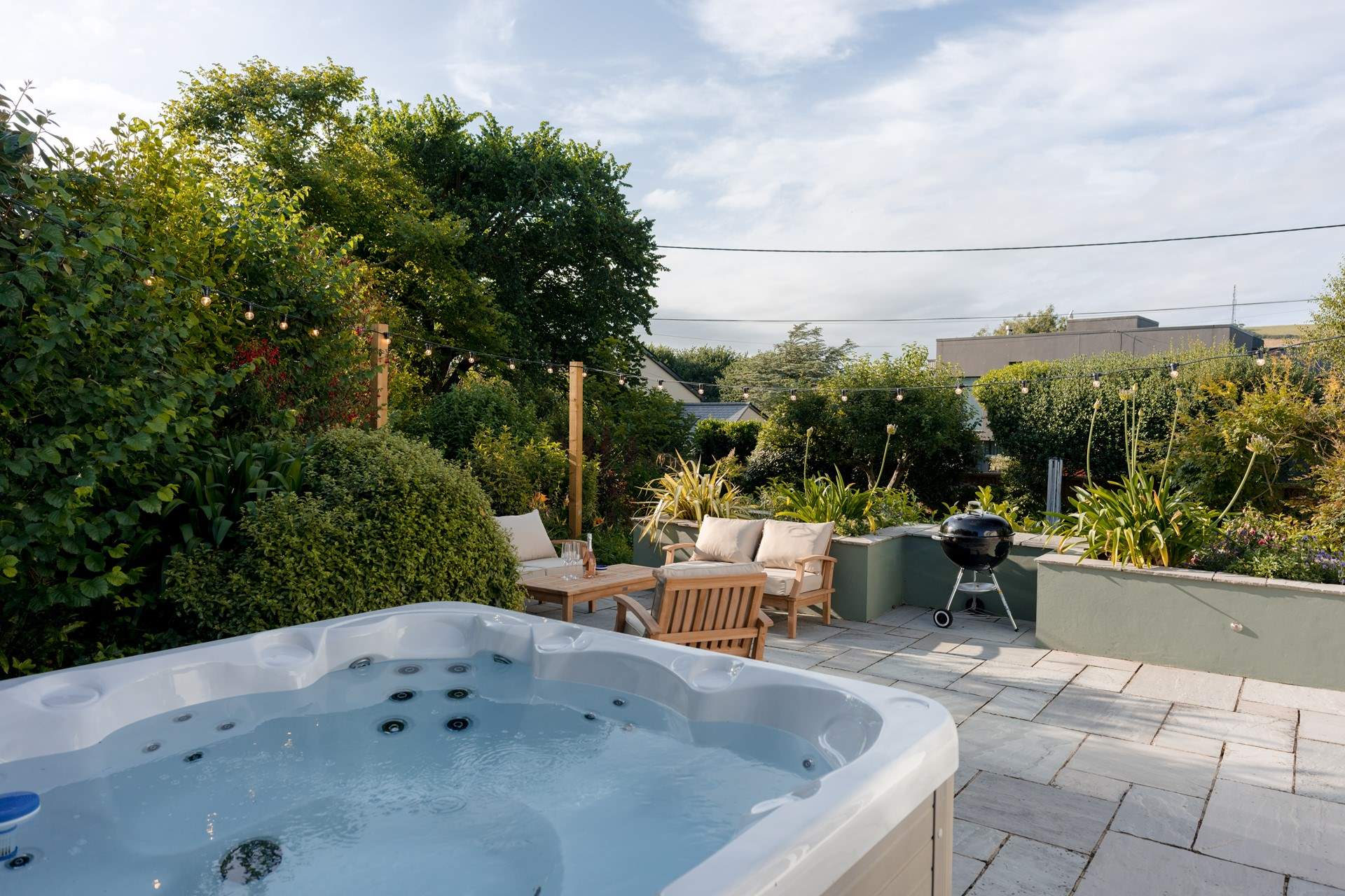 Hot tub luxury.