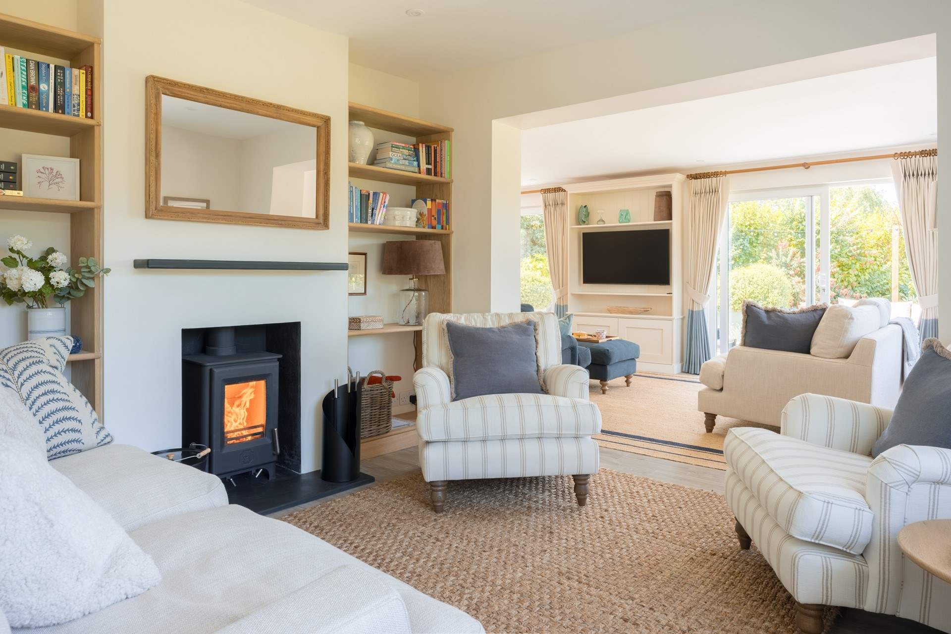 Relax by the wood-burner in the snug.