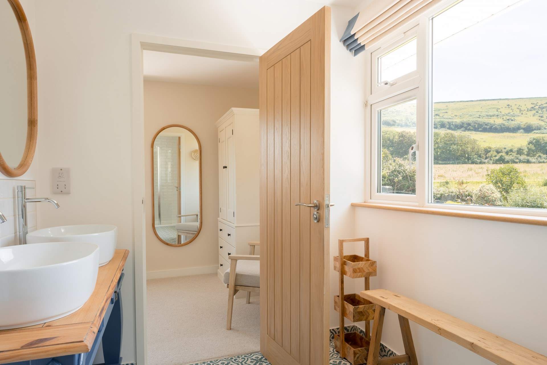 The en suite shower-room is both spacious and light and yet again, the rolling hills are not far away.