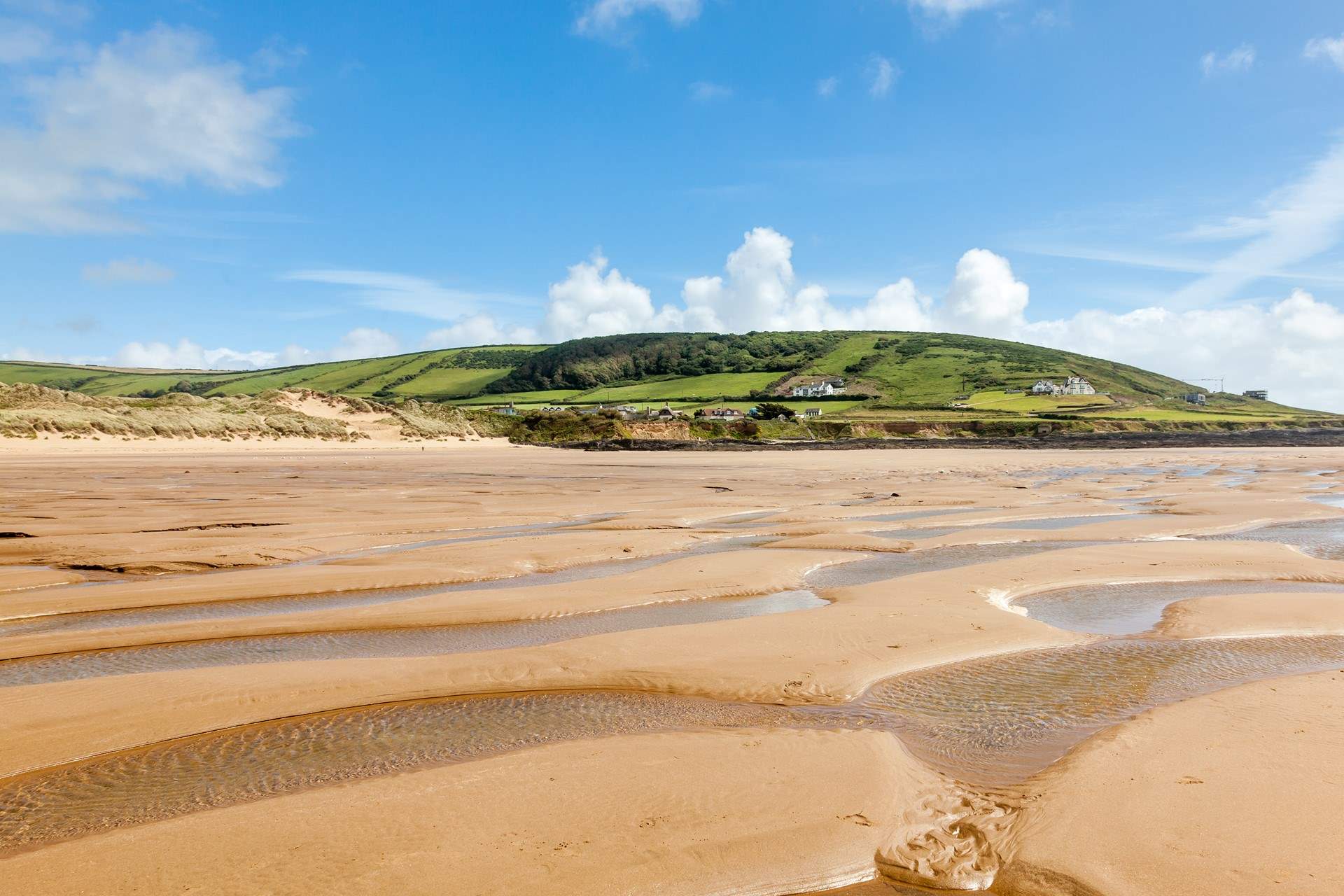 There are miles and miles of golden sand to enjoy at Croyde beach not forgetting the sand dunes.