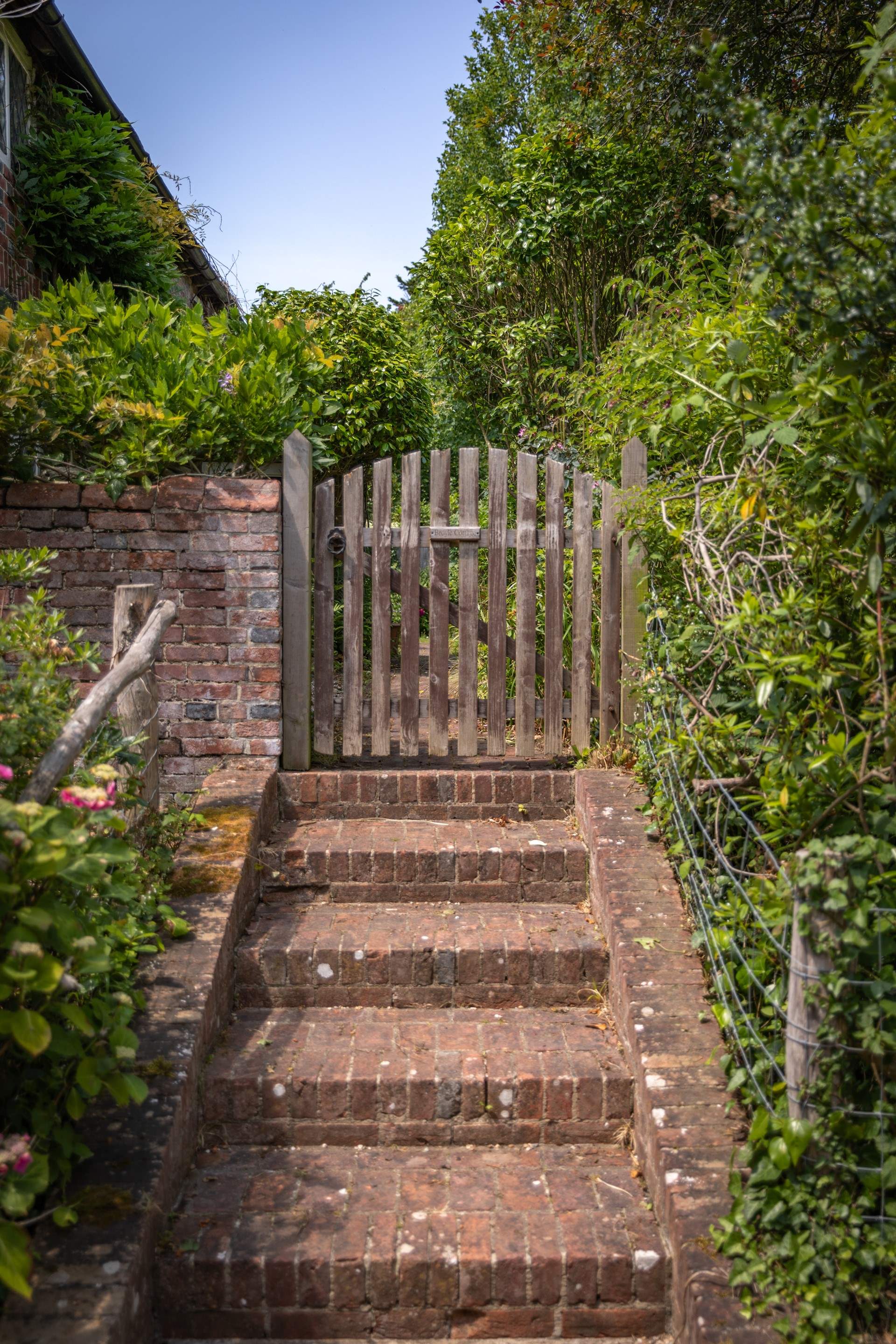 Steps leading to Broyle Cottage.
