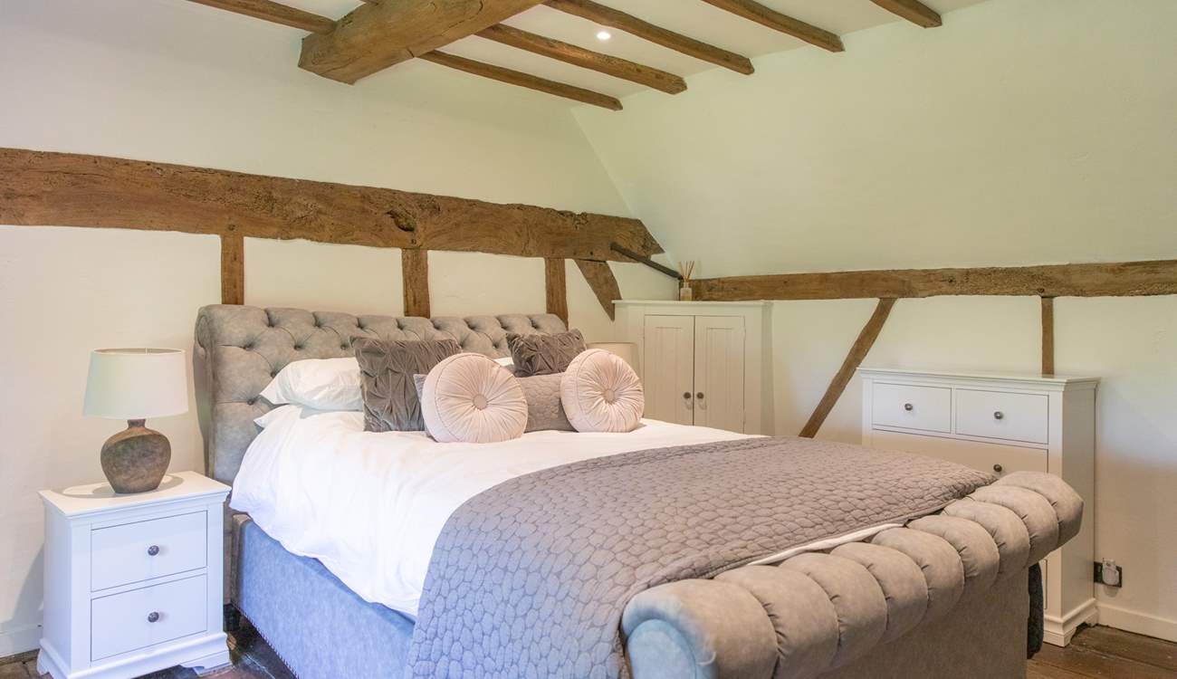 Comfy beds and beautiful linens.