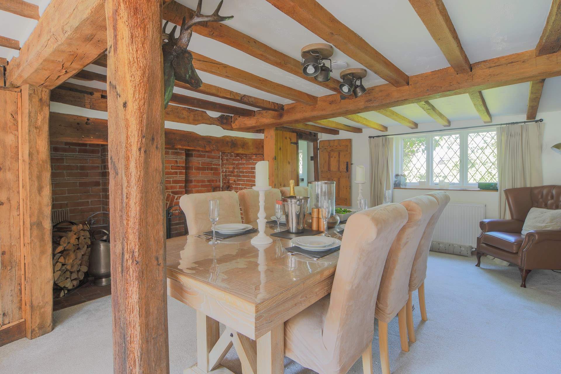 A beautiful dining-room for family dinners and celebrations.
