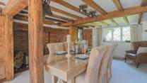 A beautiful dining-room for family dinners and celebrations.