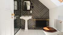 The en suite shower-room to the primary bedroom is just gorgeous...
