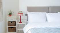 Simple pared-back design choices make for such tranquil bedrooms. You will sleep well here.
