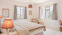 Its dual-aspect gives you views out to sea and over the rooftops and town.