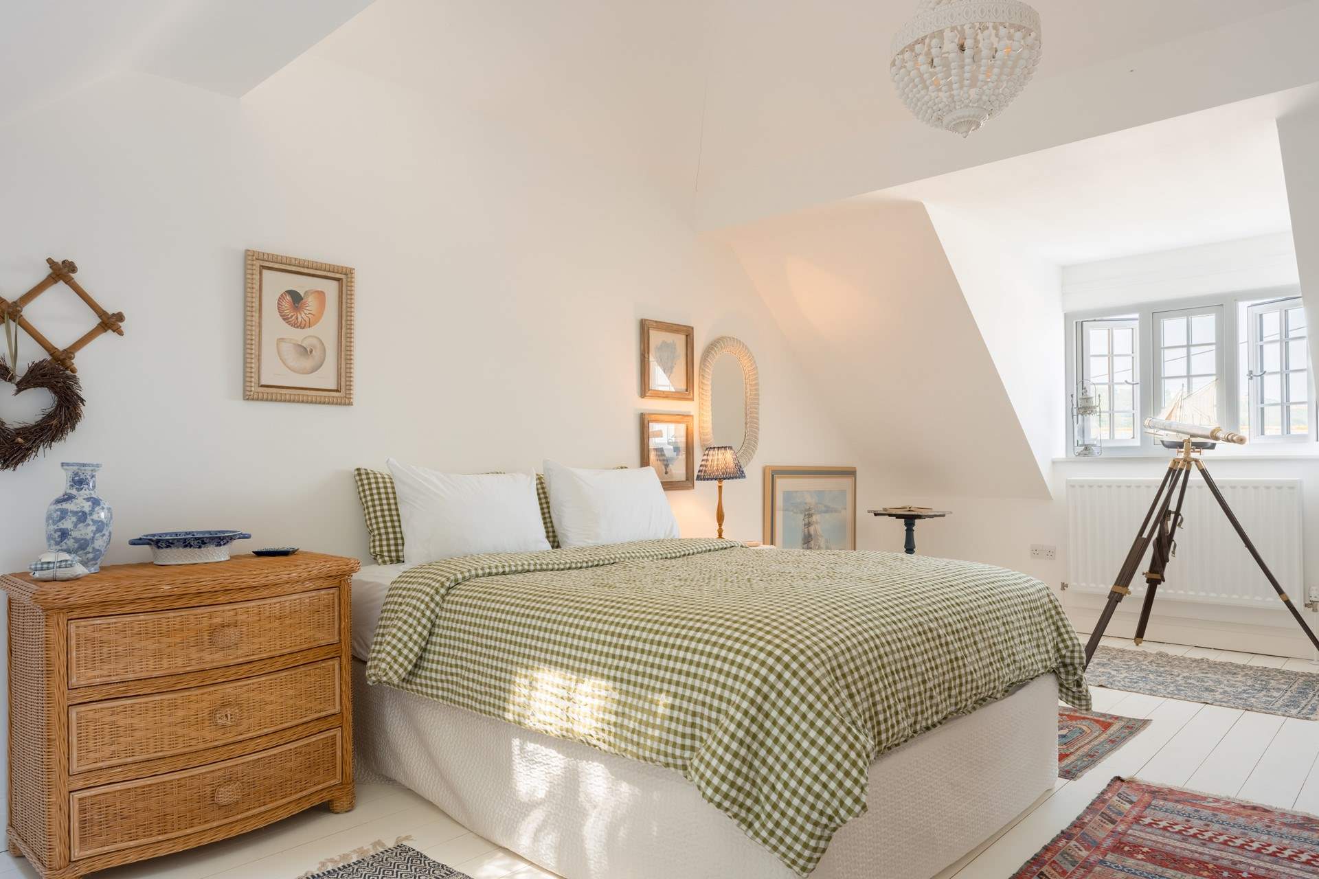 The sumptuous super-king bed just beckons you in and the dual-aspect gives this room a wonderfully open and bright feel.