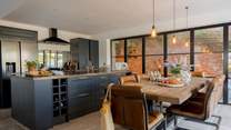 Every inch of this home showcases spectacular interiors.