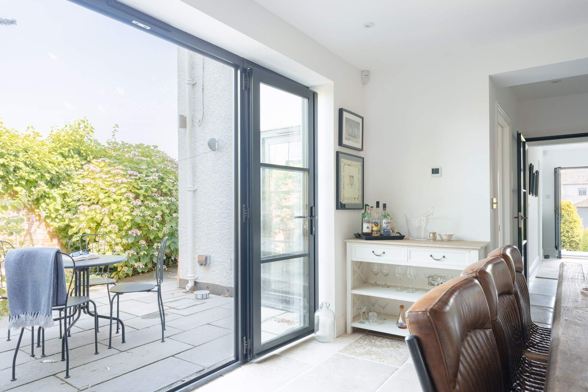 Off the dining-area you will find this lovely intimate patio space and what a wonderful sheltered spot it makes for coffee and a book.