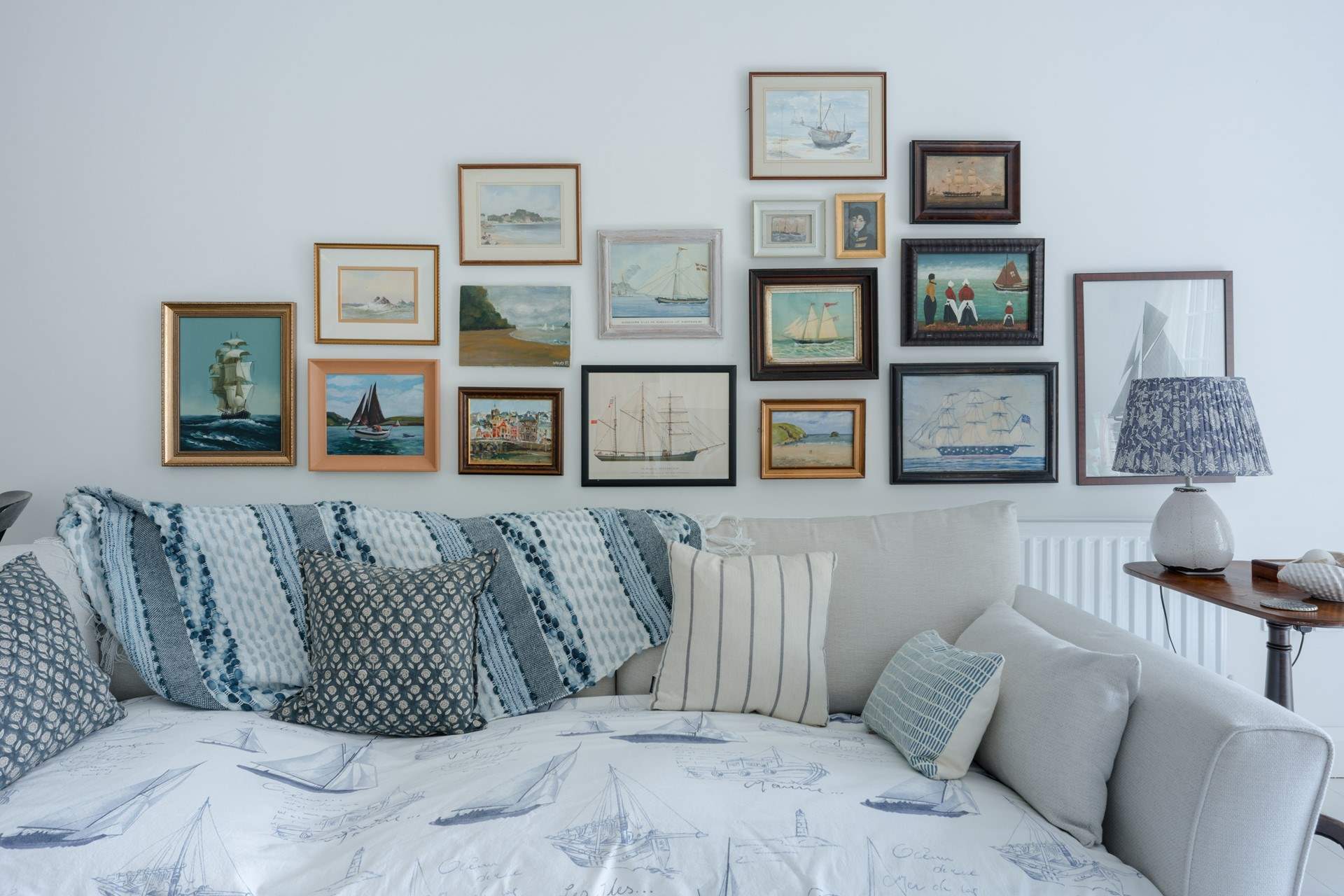 The carefully styled interiors have a coastal palette and create a wonderfully calm and relaxed ambience.