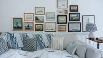 The carefully styled interiors have a coastal palette and create a wonderfully calm and relaxed ambience.