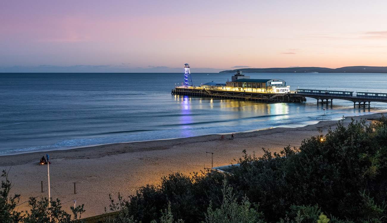 Bournemouth with its miles of golden sands and famous pier is just a short drive away.
