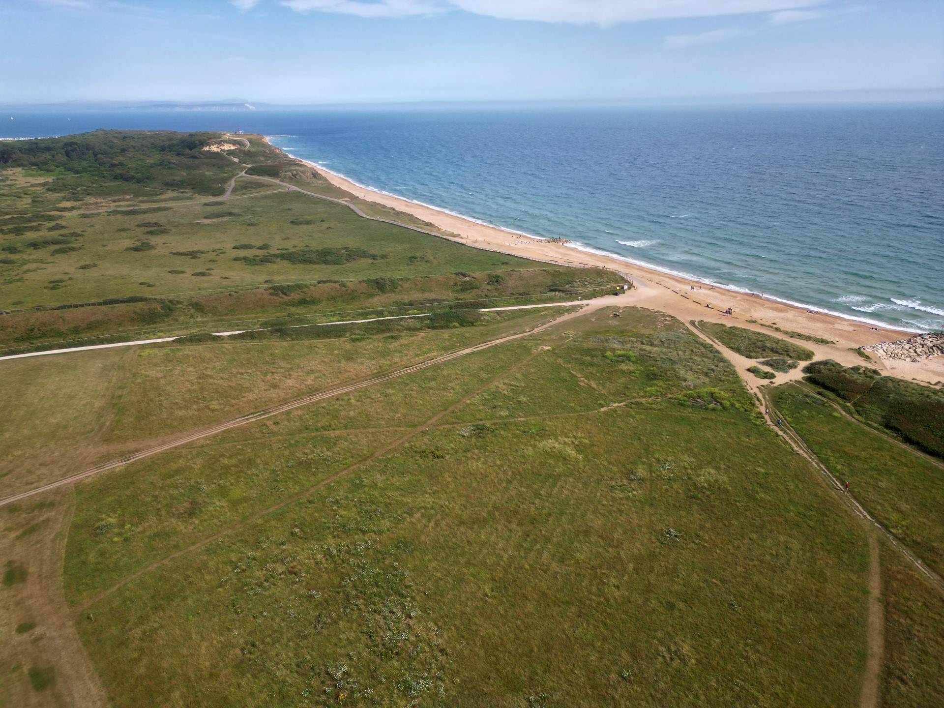 The beaches of Hengistbury Head are some of the best and least known in Dorset. 