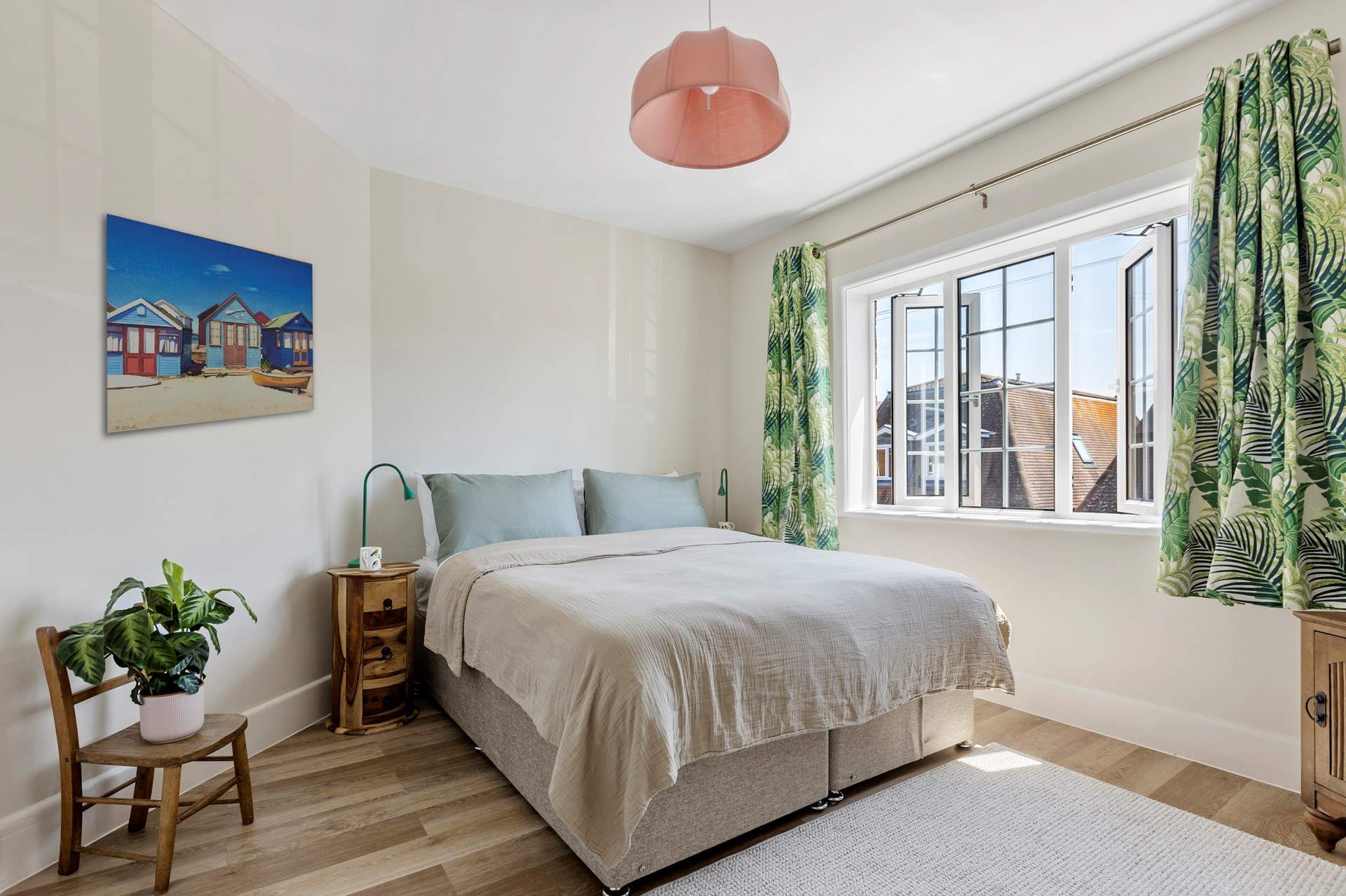 The second bedroom is very spacious, calm and quiet with a tempting king-size bed and plenty of storage. The bed can be split into two singles on request to suit your group. 