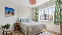 The second bedroom is very spacious, calm and quiet with a tempting king-size bed and plenty of storage. The bed can be split into two singles on request to suit your group. 