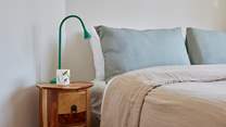 Both bedrooms are spacious and beautifully styled.