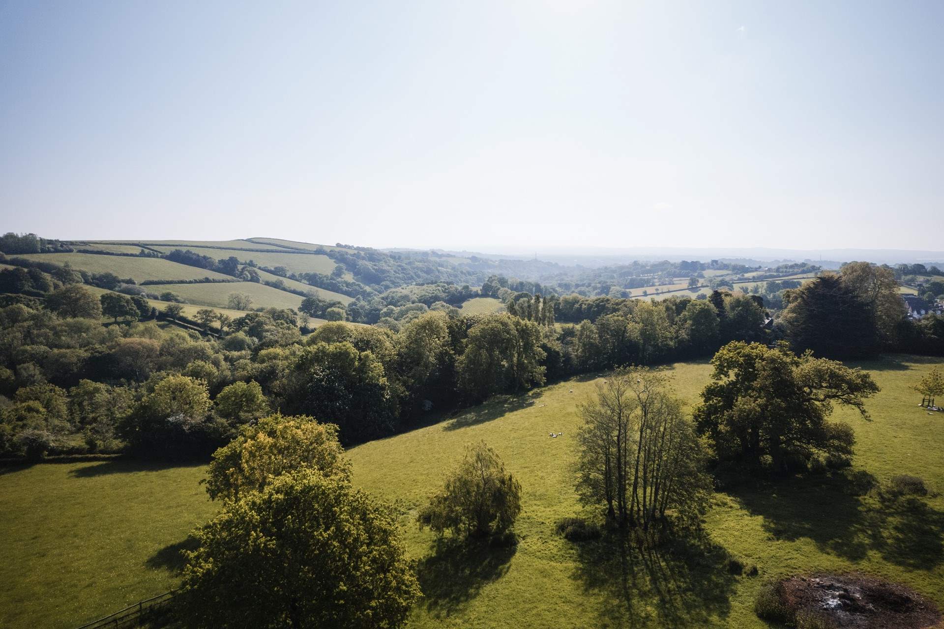 Bluebell is surrounded by rolling countryside.