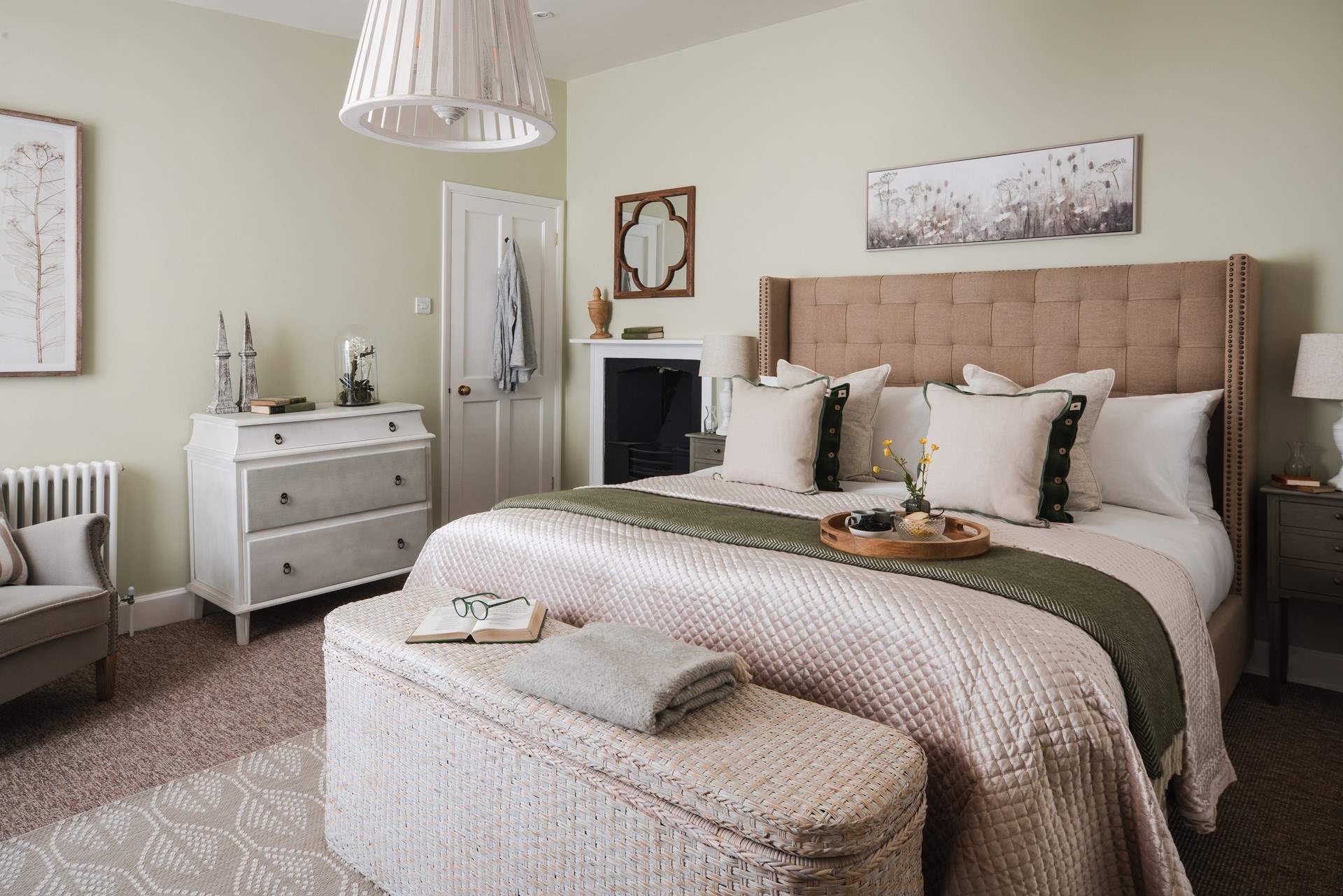 Bedroom 1 is home to this sumptuous super-king bed.