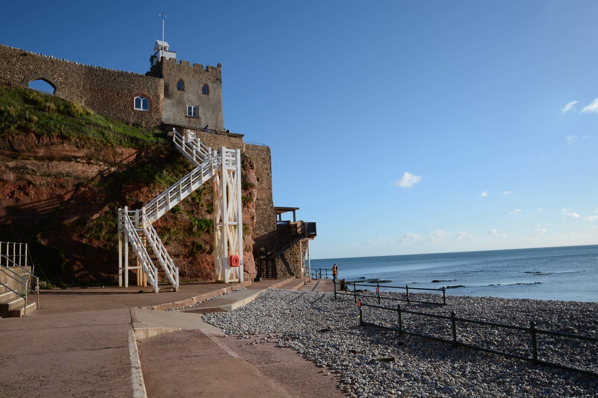 There are numerous beaches within easy reach - this is Sidmouth.