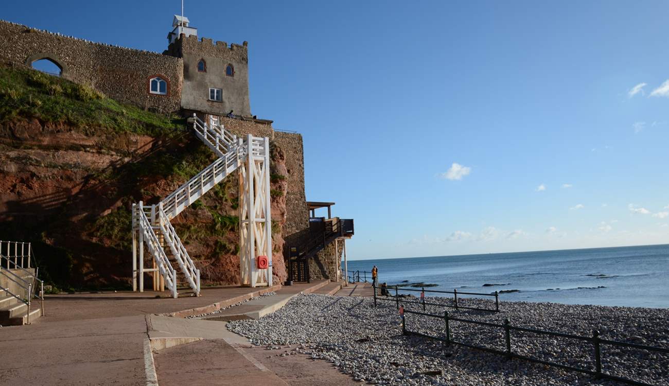 There are numerous beaches within easy reach - this is Sidmouth.