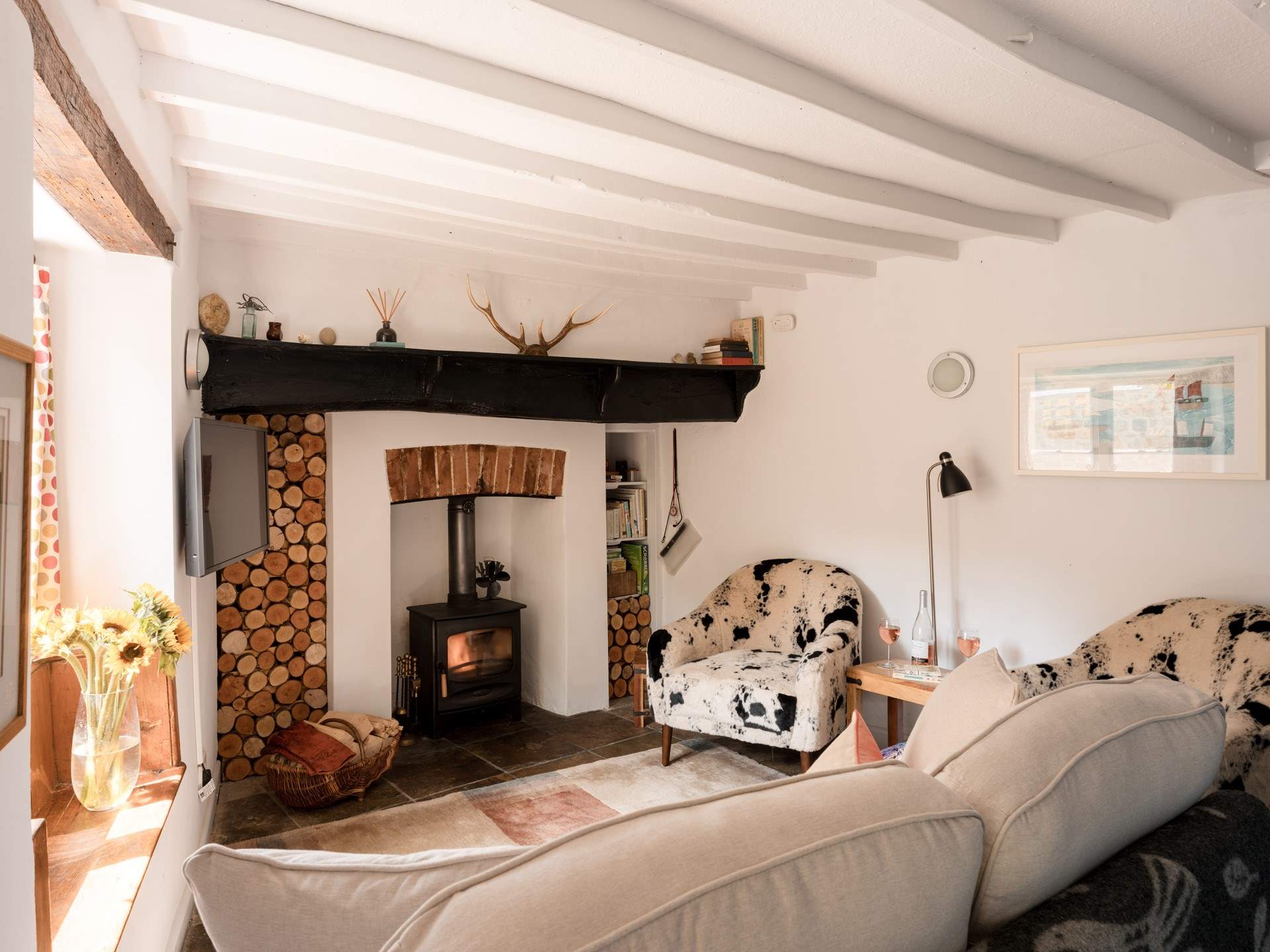 Each room blends coastal cottage charm with contemporary twists.