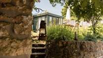 And a glimpse of the wonderful garden-room...