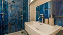 The twin room sits near to this shower-room.