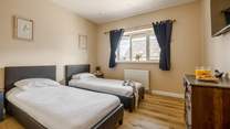 The twin room is ideal for either children or adults.