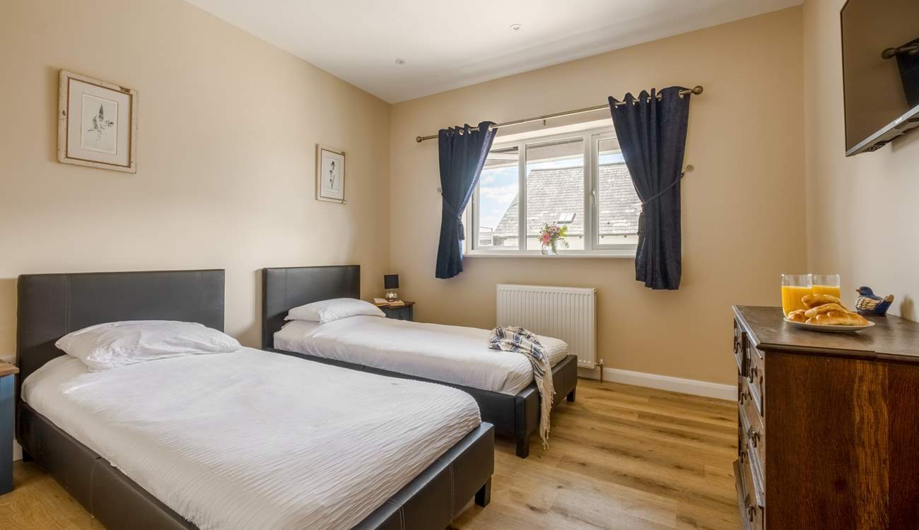 The twin room is ideal for either children or adults.
