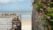 Step from the garden on to the golden sands of glorious Saundersfoot beach and into the sea. 