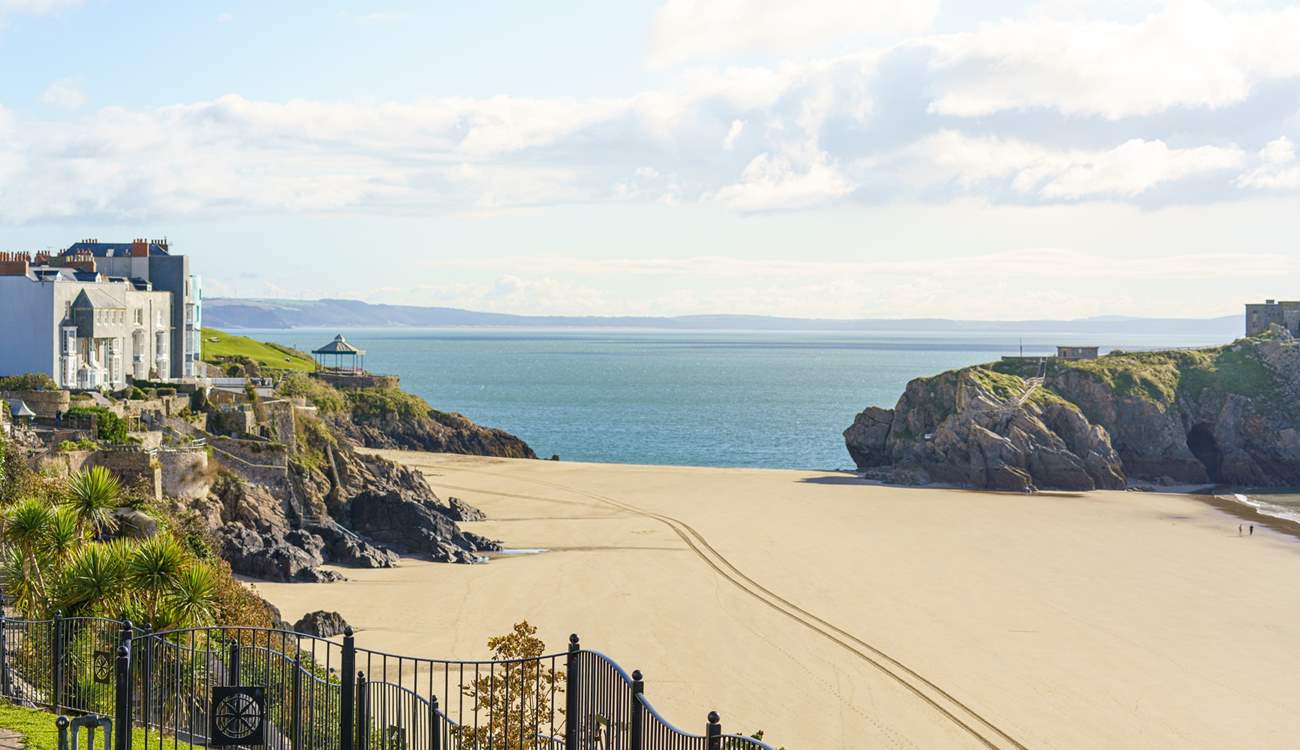 Tenby has many glorious beaches and a bustling seaside town. Catch a boat from the harbour to Caldey Island. 