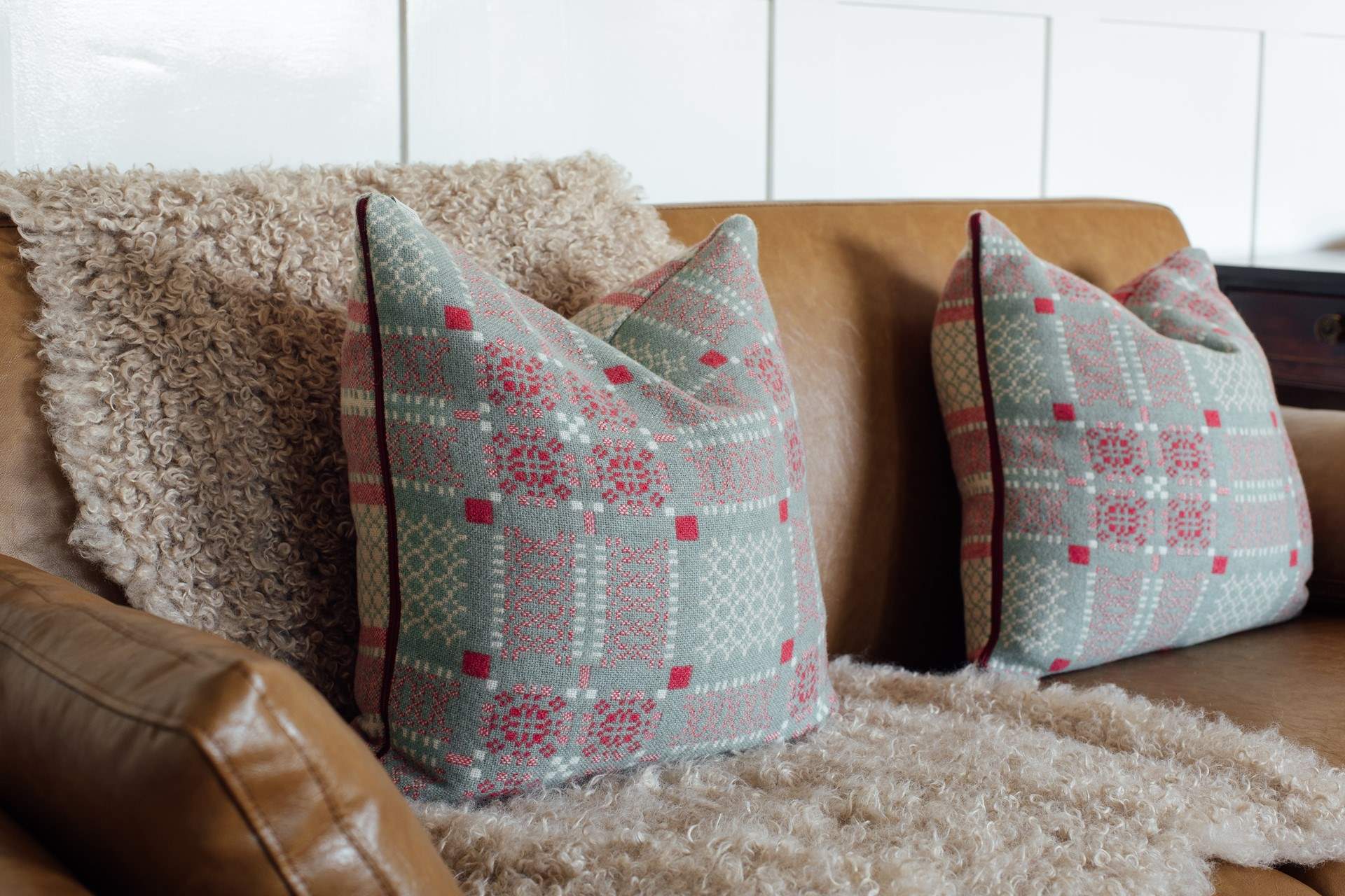 The cottage is adorned with beautiful Welsh furnishings and a nod to its history. 