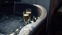 Holiday bliss. Relax in the hot tub on sunny days or under the starry skies on a clear summer's night. 