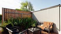 Idyllic spot for a morning coffee or a sundowner beneath the dark skies. 