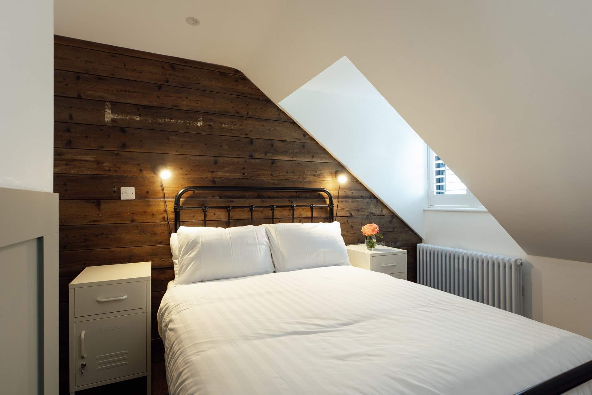 Peaceful night's sleep is promised in the calming, unfettered bedrooms. 