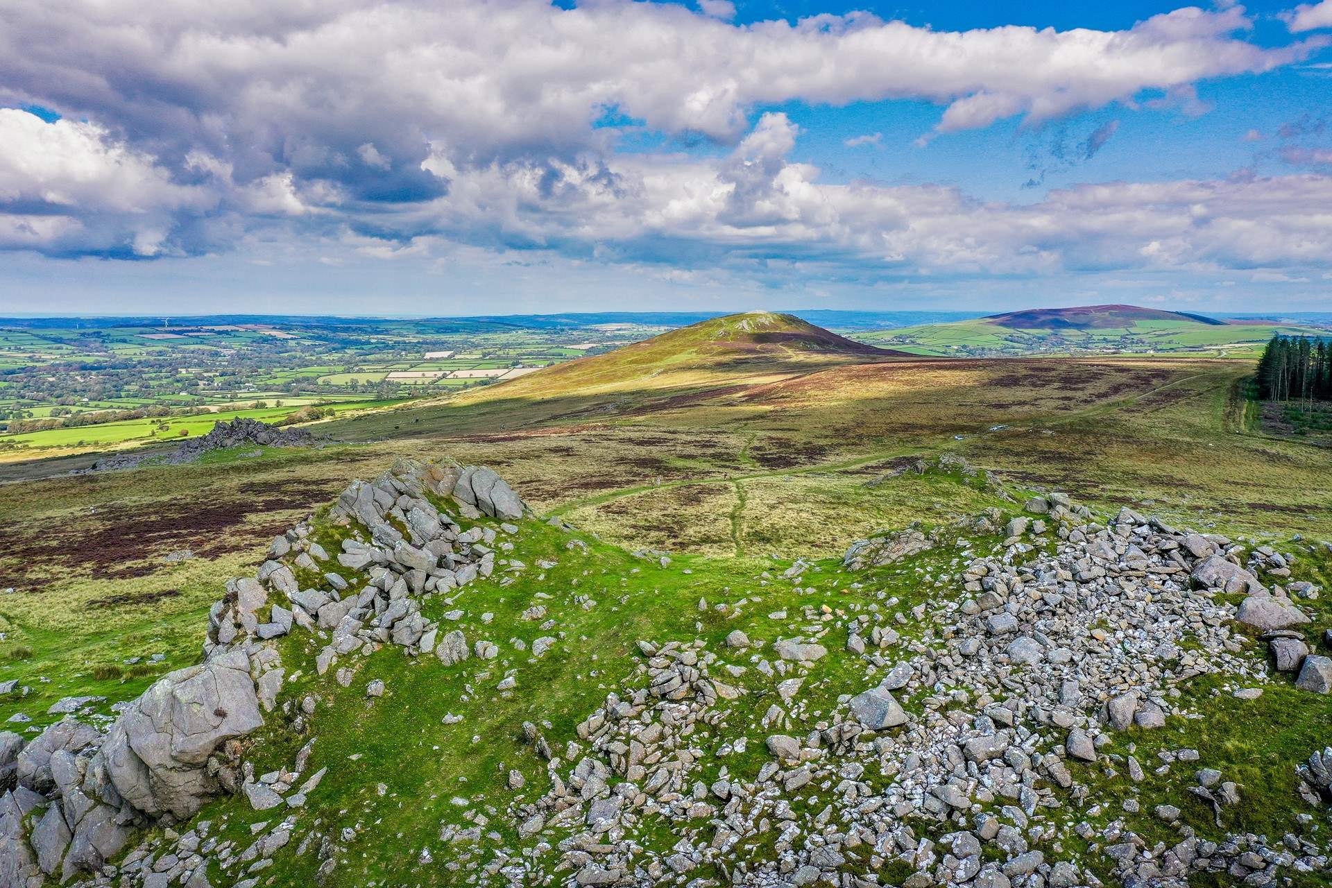 Explore the Preseli Mountains taking in the far reaching Pembrokeshire views. 