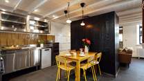 Practical open plan design is ideal for socialising. 