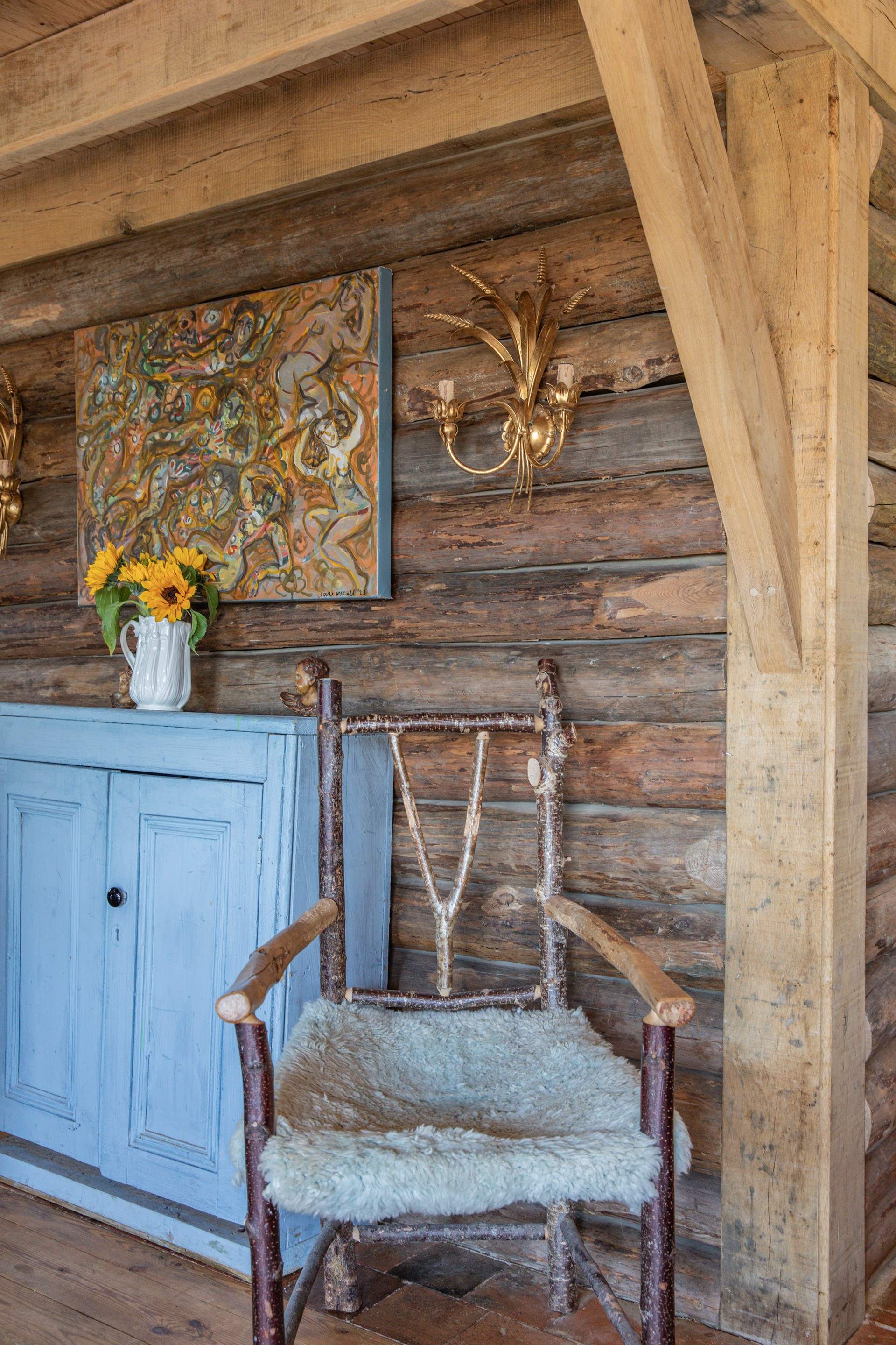 Vintage furniture and decor.