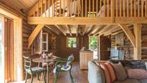 The open plan living-room is so characterful and spacious.