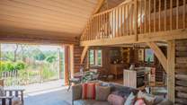 Bi-fold doors open to the courtyard garden.