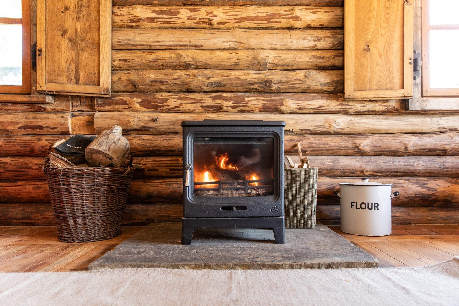 The wood-burner will keep you cosy throughout the year. 