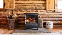 The wood-burner will keep you cosy throughout the year. 