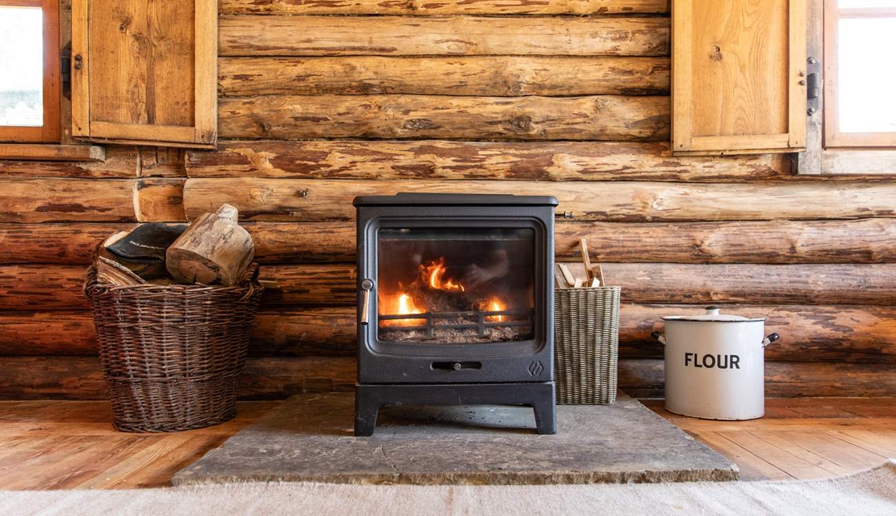 The wood-burner will keep you cosy throughout the year. 