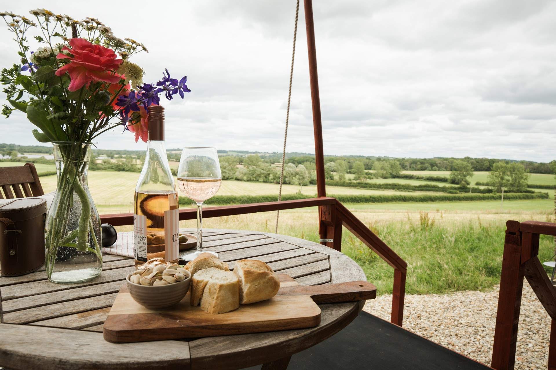 Dine in style with breathtaking views in every direction. 
