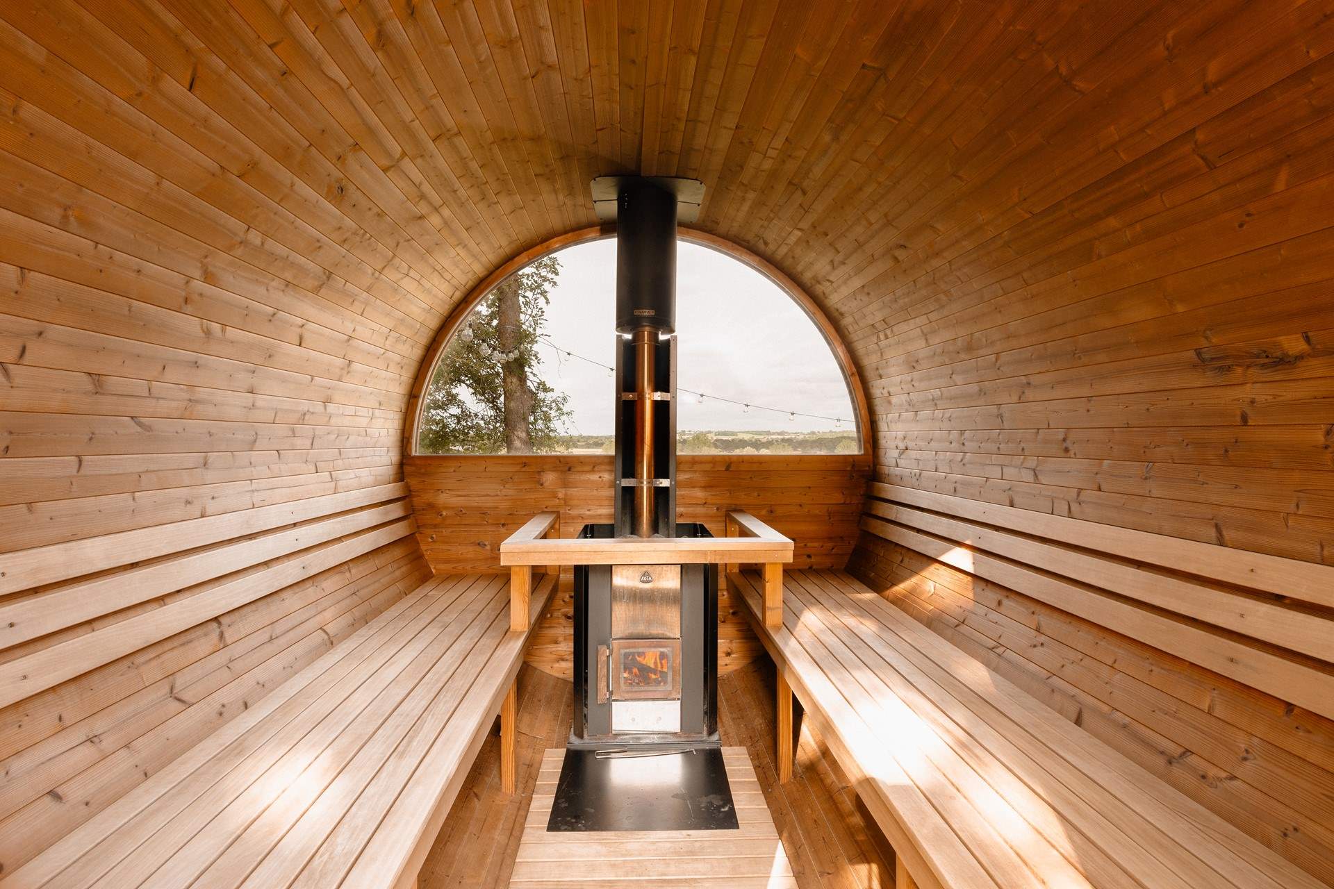 Feel the stresses of everyday life melt away in the onsite sauna. 