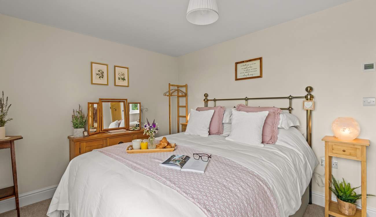 The two beautifully furnished bedrooms can be found on the ground floor.
